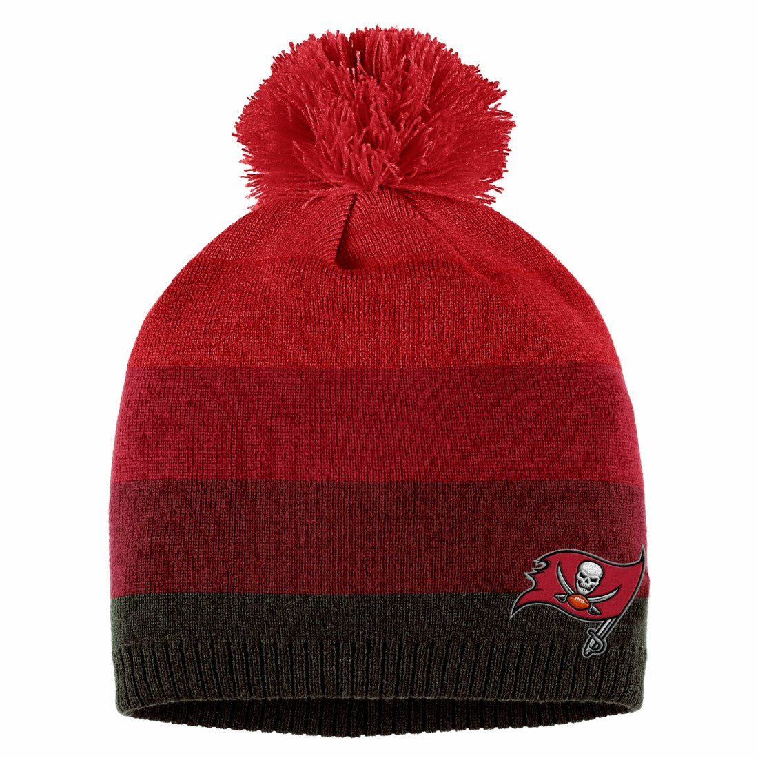 Tampa Bay Buccaneers WEAR by Erin Andrews Women's Ombre Pom Knit Hat and Scarf Set Red | NFL