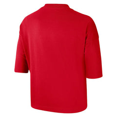 Chicago Bulls Women's Essential Boxy T-Shirt Red - NBA