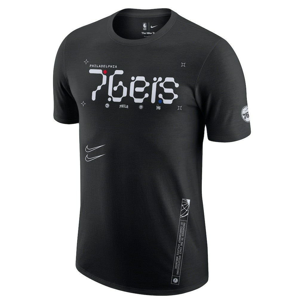Philadelphia 76ers Courtside Air Traffic Control Max90 T-Shirt Black - NBA