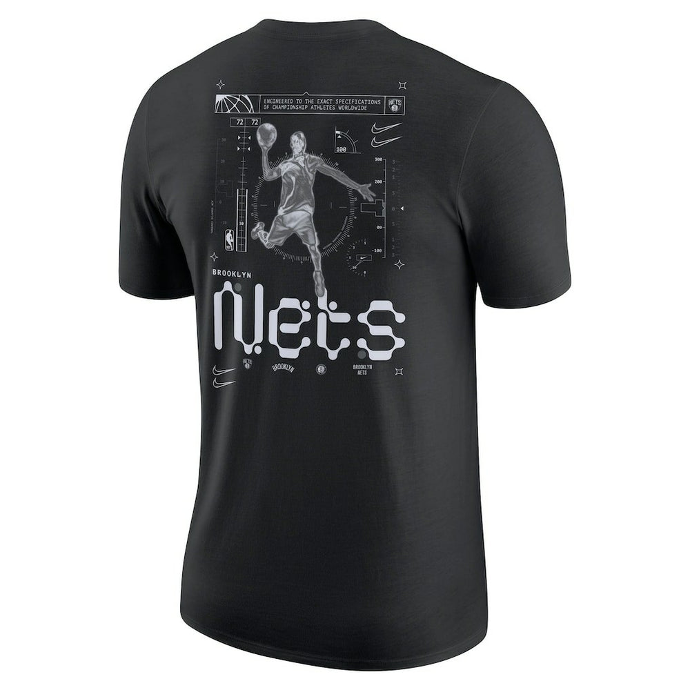 Brooklyn Nets Courtside Air Traffic Control Max90 T-Shirt Black - NBA