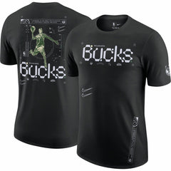 Milwaukee Bucks Courtside Air Traffic Control Max90 T-Shirt Black - NBA