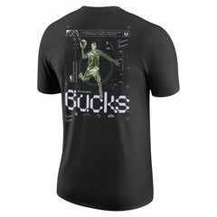 Milwaukee Bucks Courtside Air Traffic Control Max90 T-Shirt Black - NBA