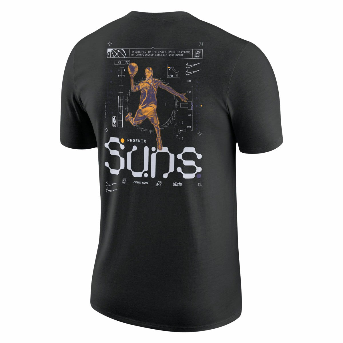 Phoenix Suns Courtside Air Traffic Control Max90 T-Shirt Black - NBA