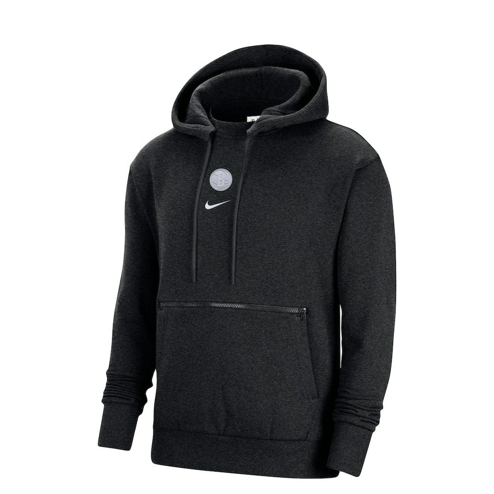 Brooklyn Nets Courtside Versus Flight Pullover Hoodie Heather Black - NBA