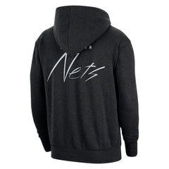 Brooklyn Nets Courtside Versus Flight Pullover Hoodie Heather Black - NBA