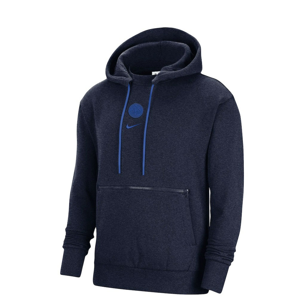 Dallas Mavericks Courtside Versus Flight Pullover Hoodie Heather Navy - NBA