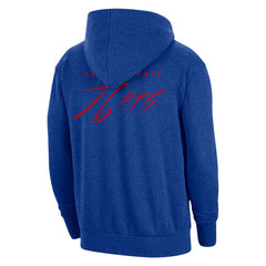 Philadelphia 76ers Courtside Versus Flight Pullover Hoodie Heather Royal - NBA