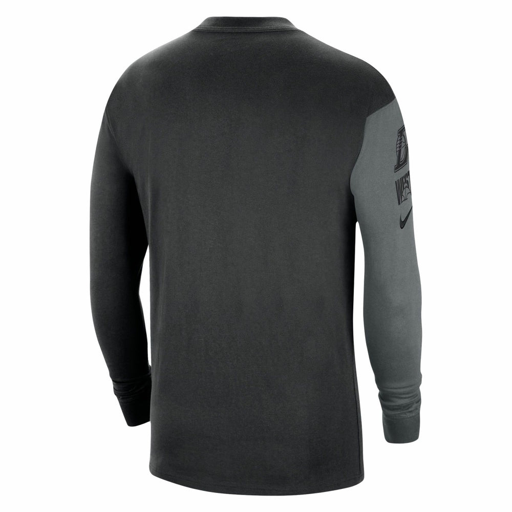 Los Angeles Lakers Courtside Versus Flight MAX90 Long Sleeve T-Shirt Black - NBA