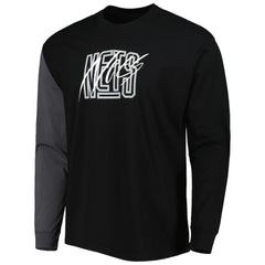 Brooklyn Nets Courtside Versus Flight MAX90 Long Sleeve T-Shirt Black - NBA