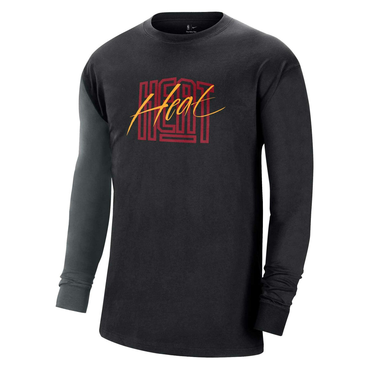 Miami Heat Courtside Versus Flight MAX90 Long Sleeve T-Shirt Black - NBA