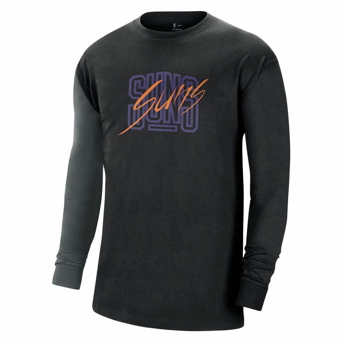 Phoenix Suns Courtside Versus Flight MAX90 Long Sleeve T-Shirt Black - NBA