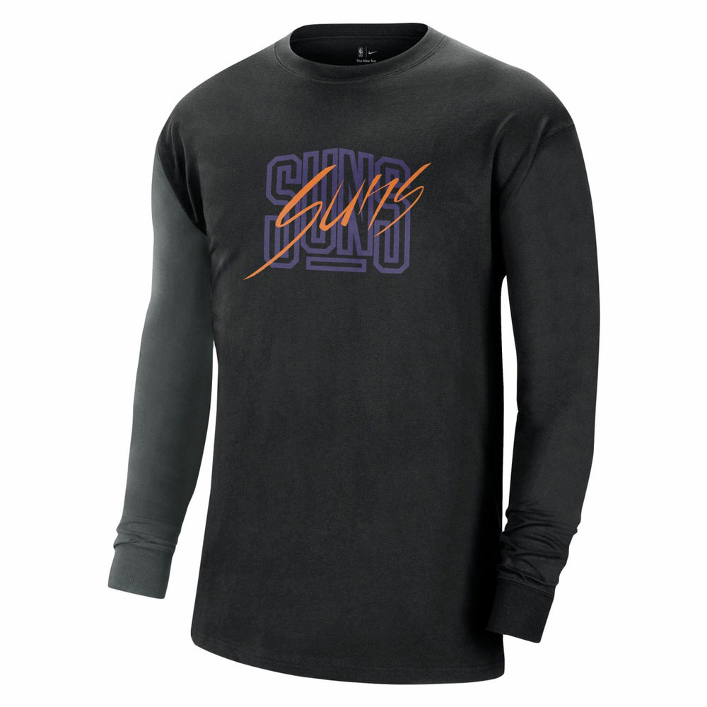 Phoenix Suns Courtside Versus Flight MAX90 Long Sleeve T-Shirt Black - NBA