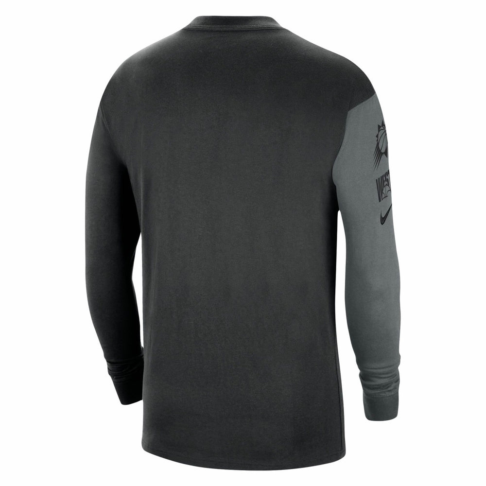 Phoenix Suns Courtside Versus Flight MAX90 Long Sleeve T-Shirt Black - NBA