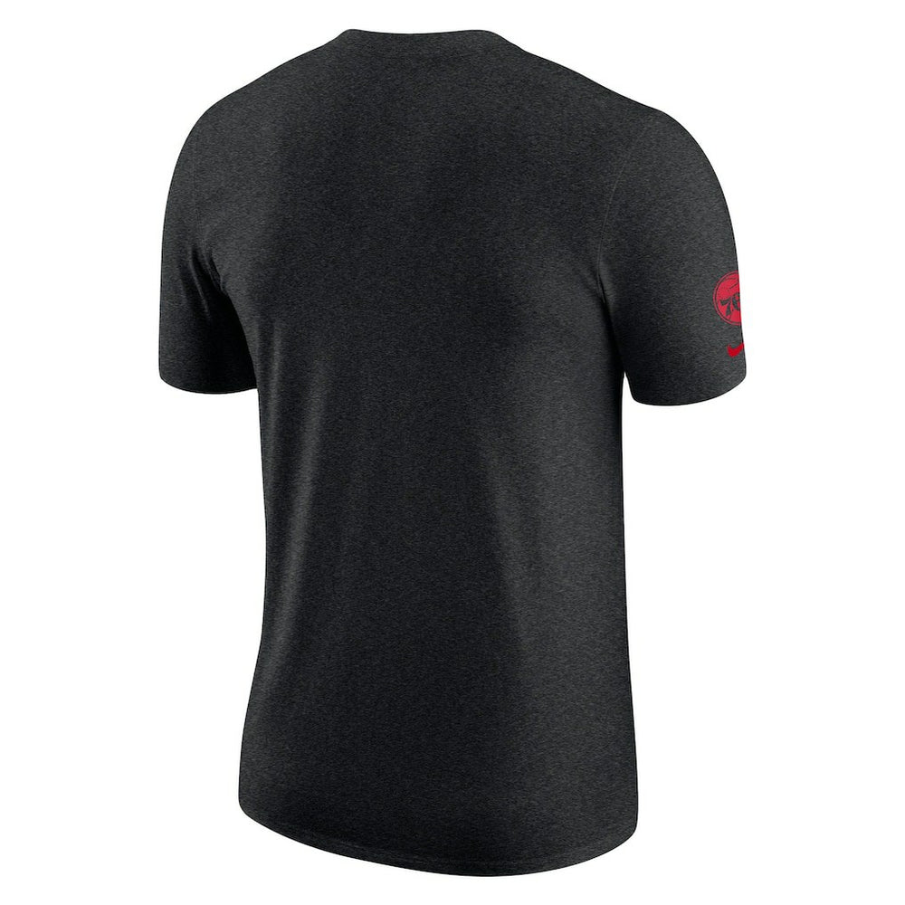 Philadelphia 76ers Courtside Versus Flight Max90 T-Shirt Heather Black - NBA