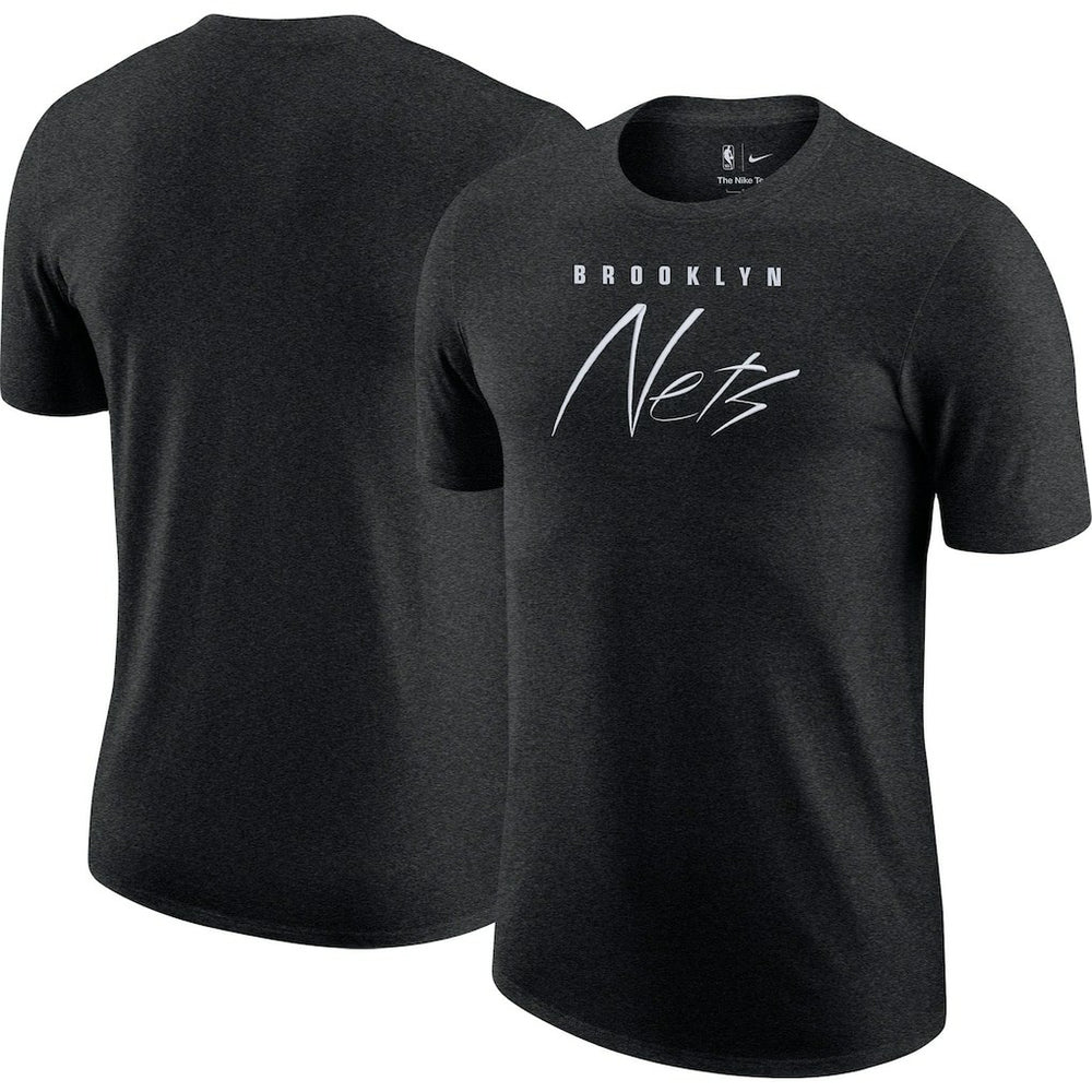 Brooklyn Nets Courtside Versus Flight Max90 T-Shirt Heather Black - NBA