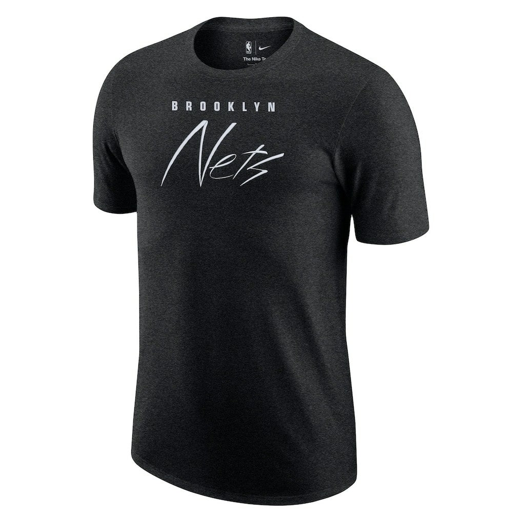 Brooklyn Nets Courtside Versus Flight Max90 T-Shirt Heather Black - NBA