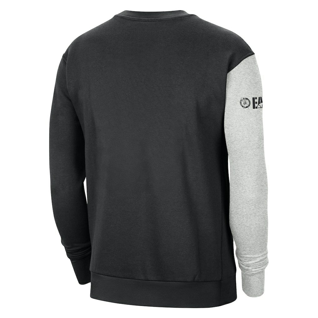 Boston Celtics Courtside Versus Force & Flight Pullover Sweatshirt Black/Heather Gray - NBA
