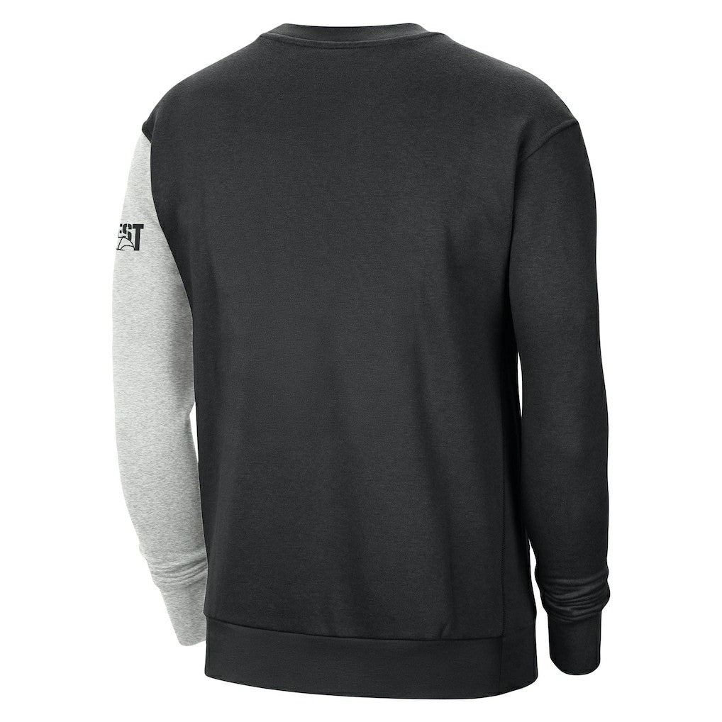 Golden State Warriors Courtside Versus Force & Flight Pullover Sweatshirt Black/Heather Gray - NBA