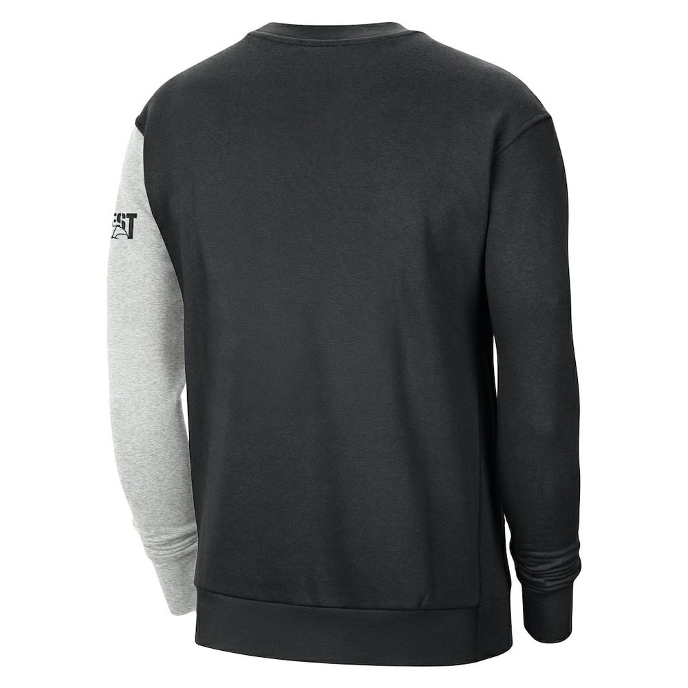Golden State Warriors Courtside Versus Force & Flight Pullover Sweatshirt Black/Heather Gray - NBA