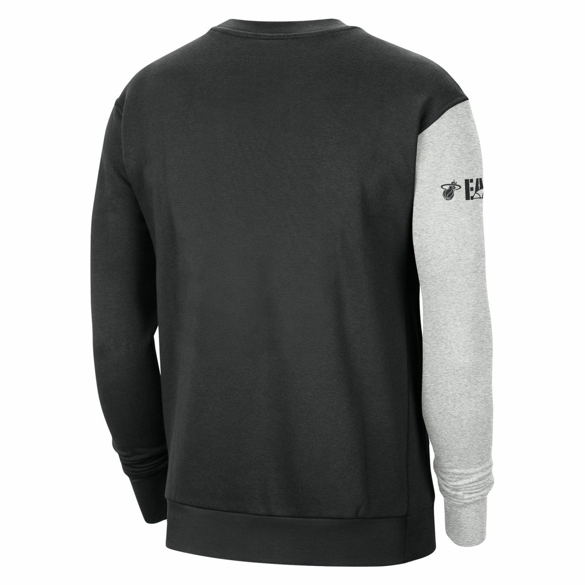 Miami Heat Courtside Versus Force & Flight Pullover Sweatshirt Black/Heather Gray - NBA