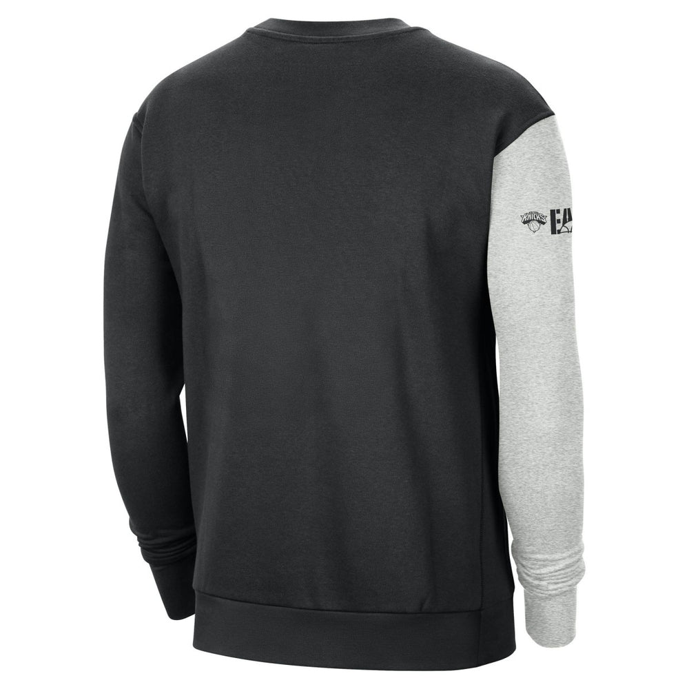 New York Knicks Courtside Versus Force & Flight Pullover Sweatshirt Black/Heather Gray - NBA