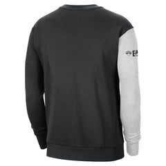 New York Knicks Courtside Versus Force & Flight Pullover Sweatshirt Black/Heather Gray - NBA