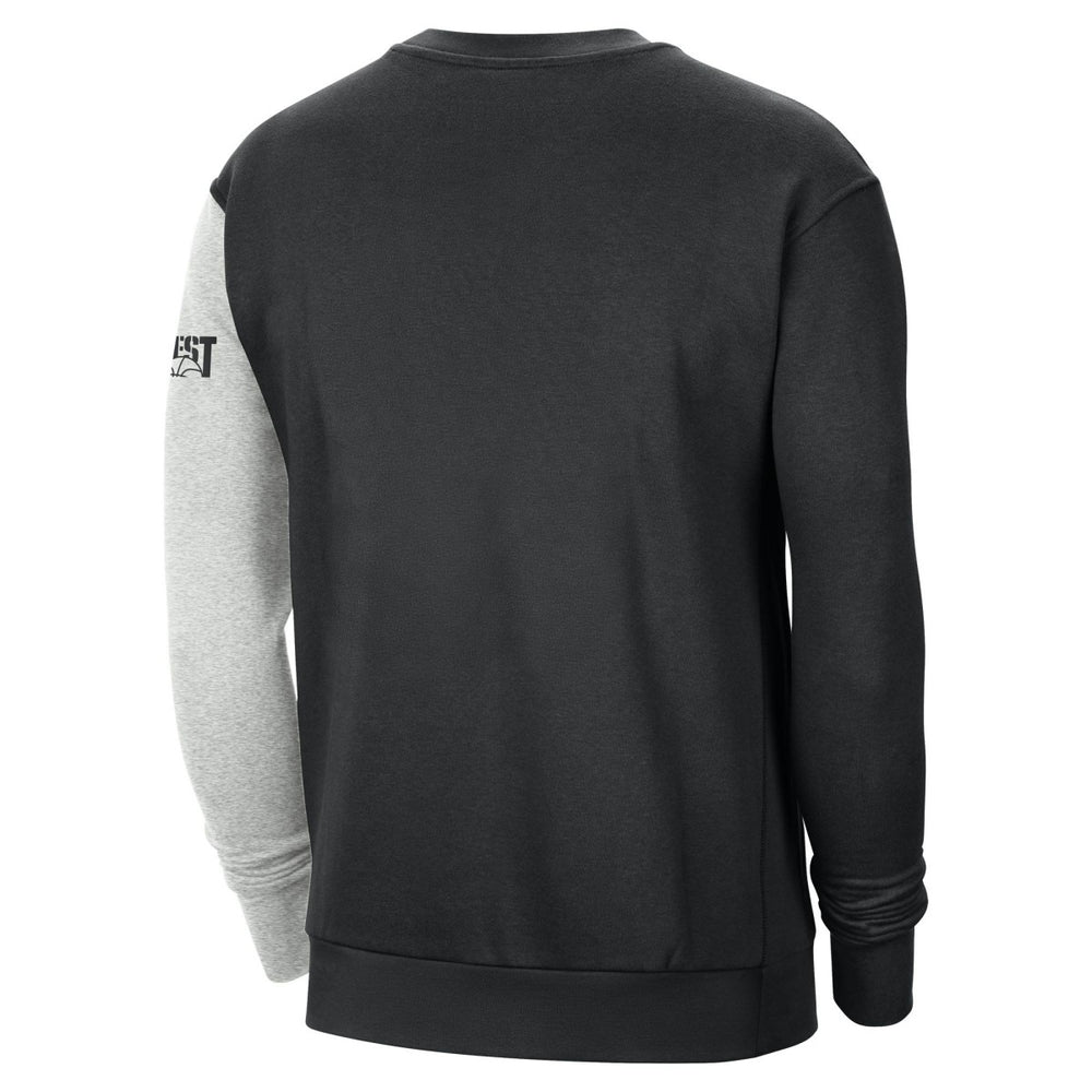 Phoenix Suns Courtside Versus Force & Flight Pullover Sweatshirt Black/Heather Gray - NBA