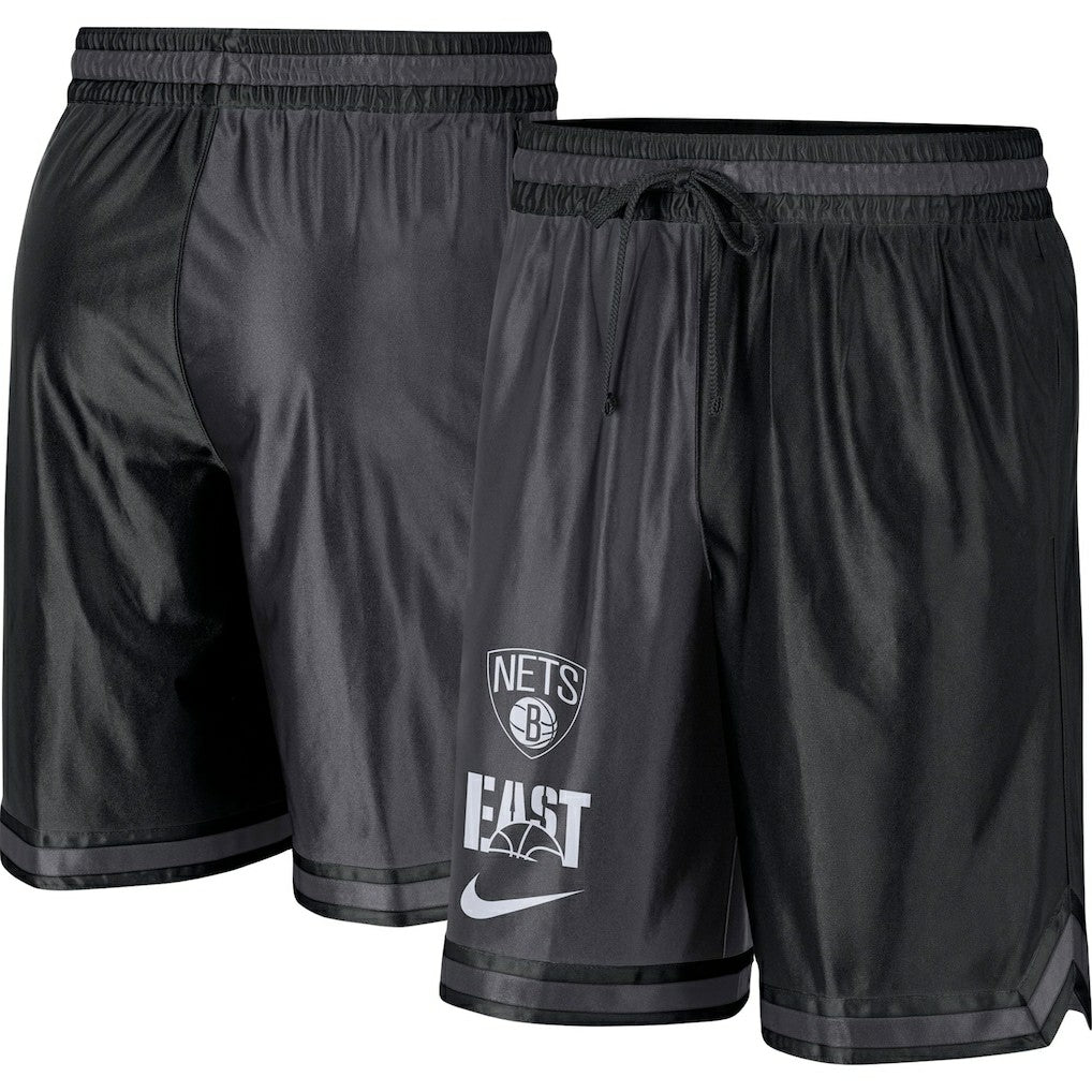 Brooklyn Nets Courtside Versus Force Split DNA Performance Shorts Black/Anthracite - NBA