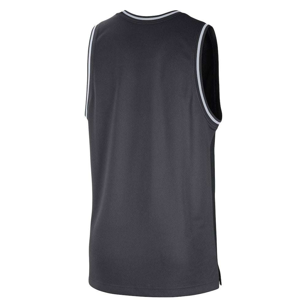 Brooklyn Nets Courtside Versus Force Split DNA Performance Mesh Tank Top Black/Anthracite - NBA
