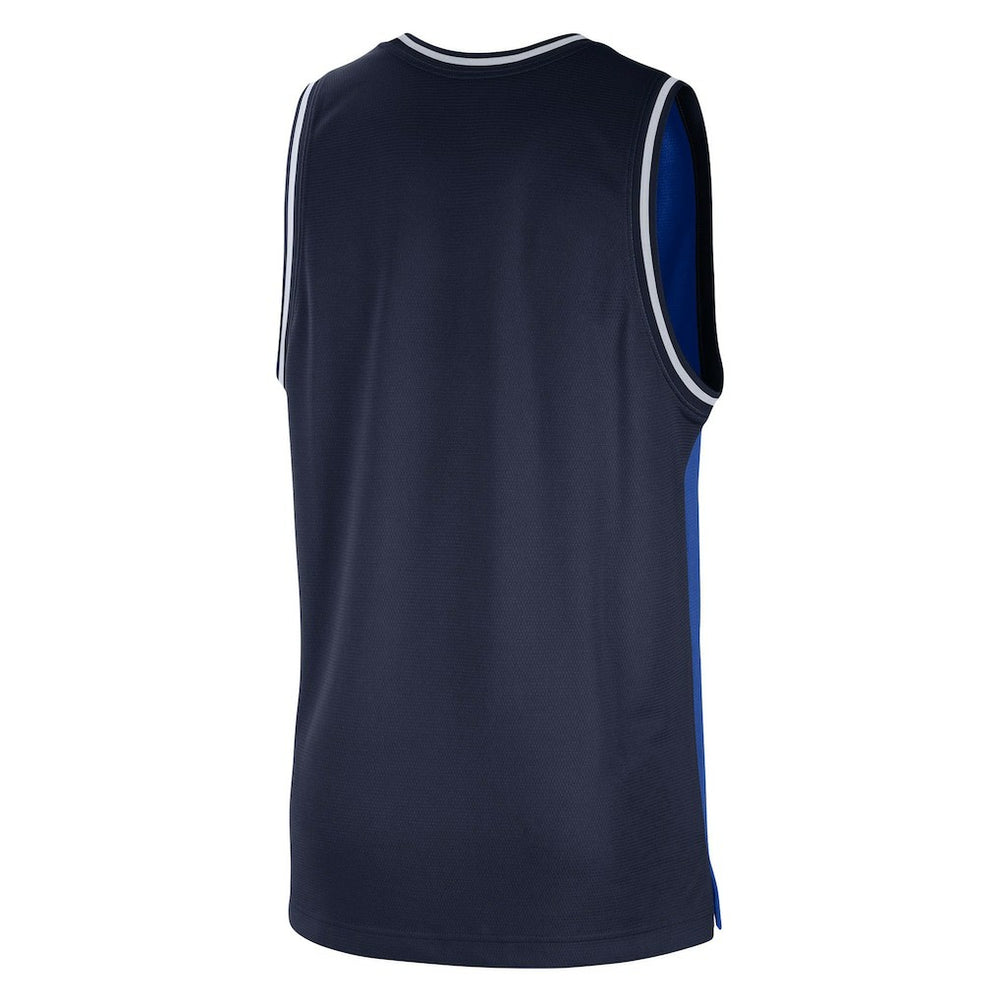 Dallas Mavericks Courtside Versus Force Split DNA Performance Mesh Tank Top Blue/Navy - NBA