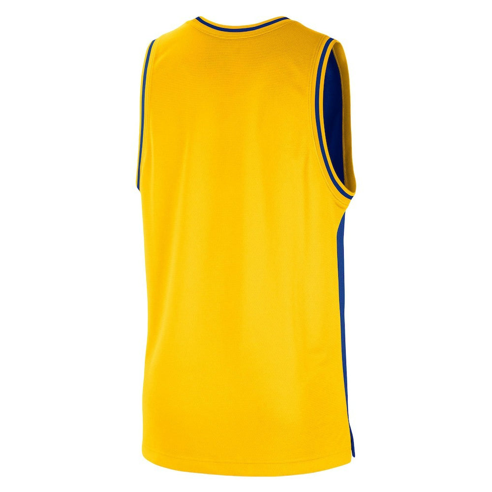 Golden State Warriors Courtside Versus Force Split DNA Performance Mesh Tank Top Royal/Gold - NBA
