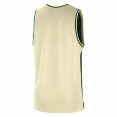 Milwaukee Bucks Courtside Versus Force Split DNA Performance Mesh Tank Top Hunter Green/Cream - NBA