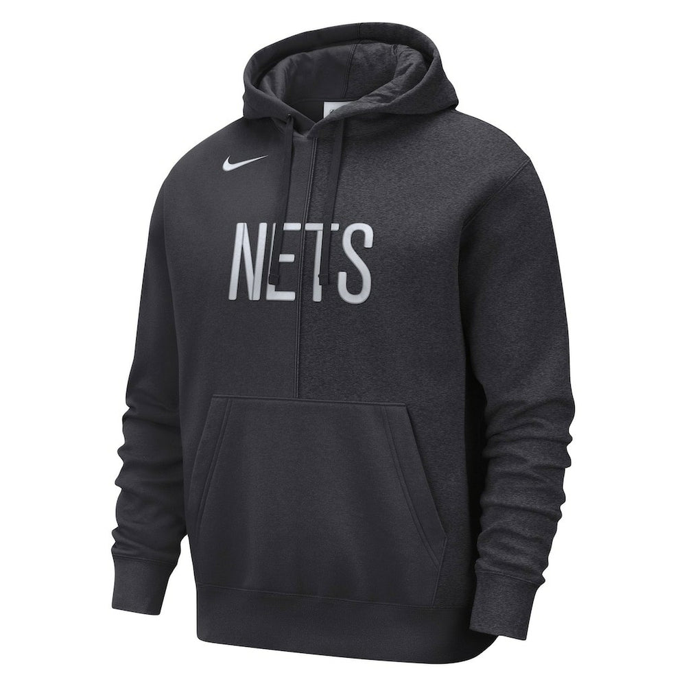 Brooklyn Nets Courtside Versus Stitch Split Pullover Hoodie Anthracite - NBA