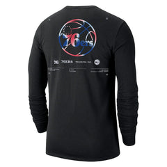 Philadelphia 76ers Essential Air Traffic Control Long Sleeve T-Shirt Black - NBA