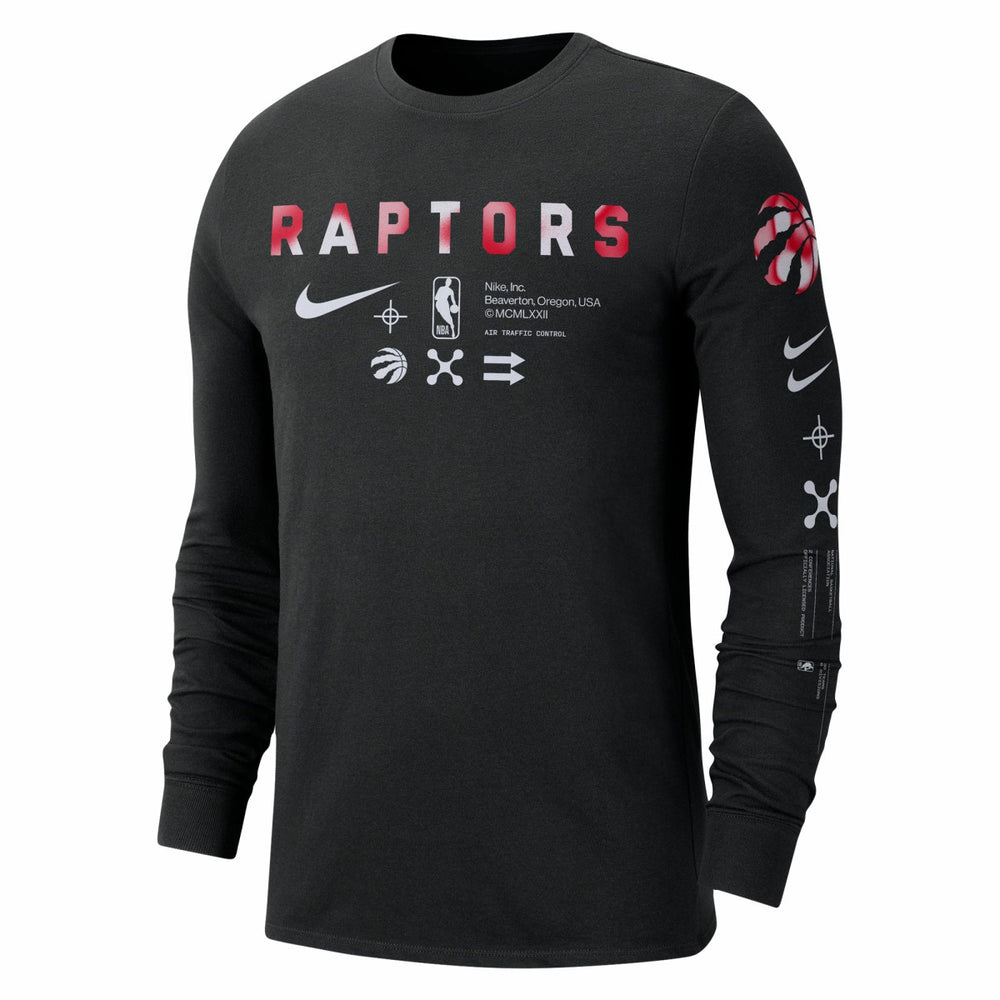 Toronto Raptors Essential Air Traffic Control Long Sleeve T-Shirt Black - NBA