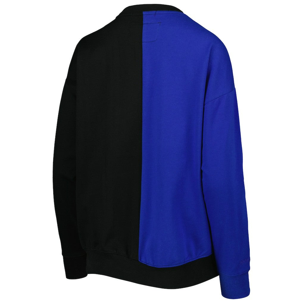 Buffalo Bills Women's Big Face Pullover Sweatshirt Royal/Black | Mitchell & Ness