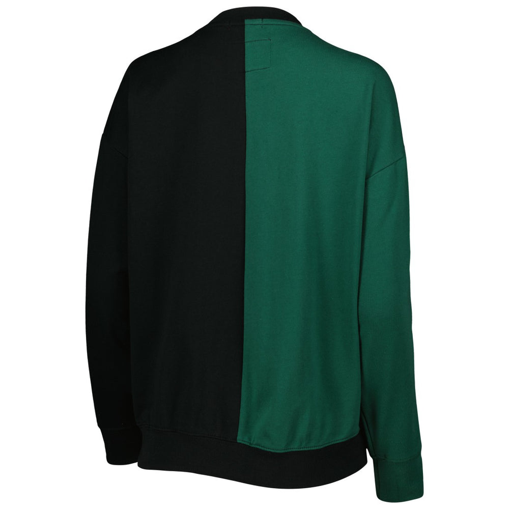 Green Bay Packers Women's Big Face Pullover Sweatshirt Green/Black | Mitchell & Ness