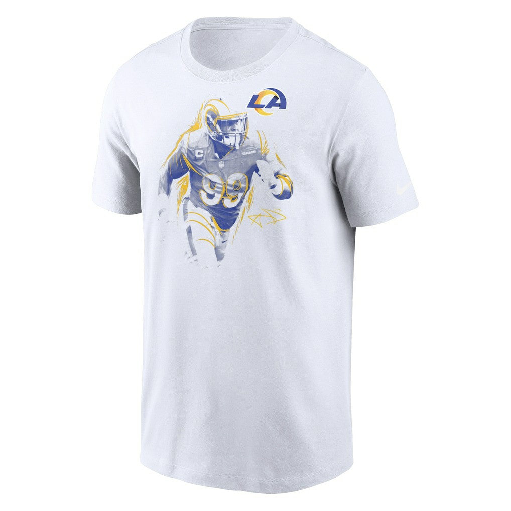 Aaron Donald Los Angeles Rams Player Graphic T-Shirt White | Nike for Sale