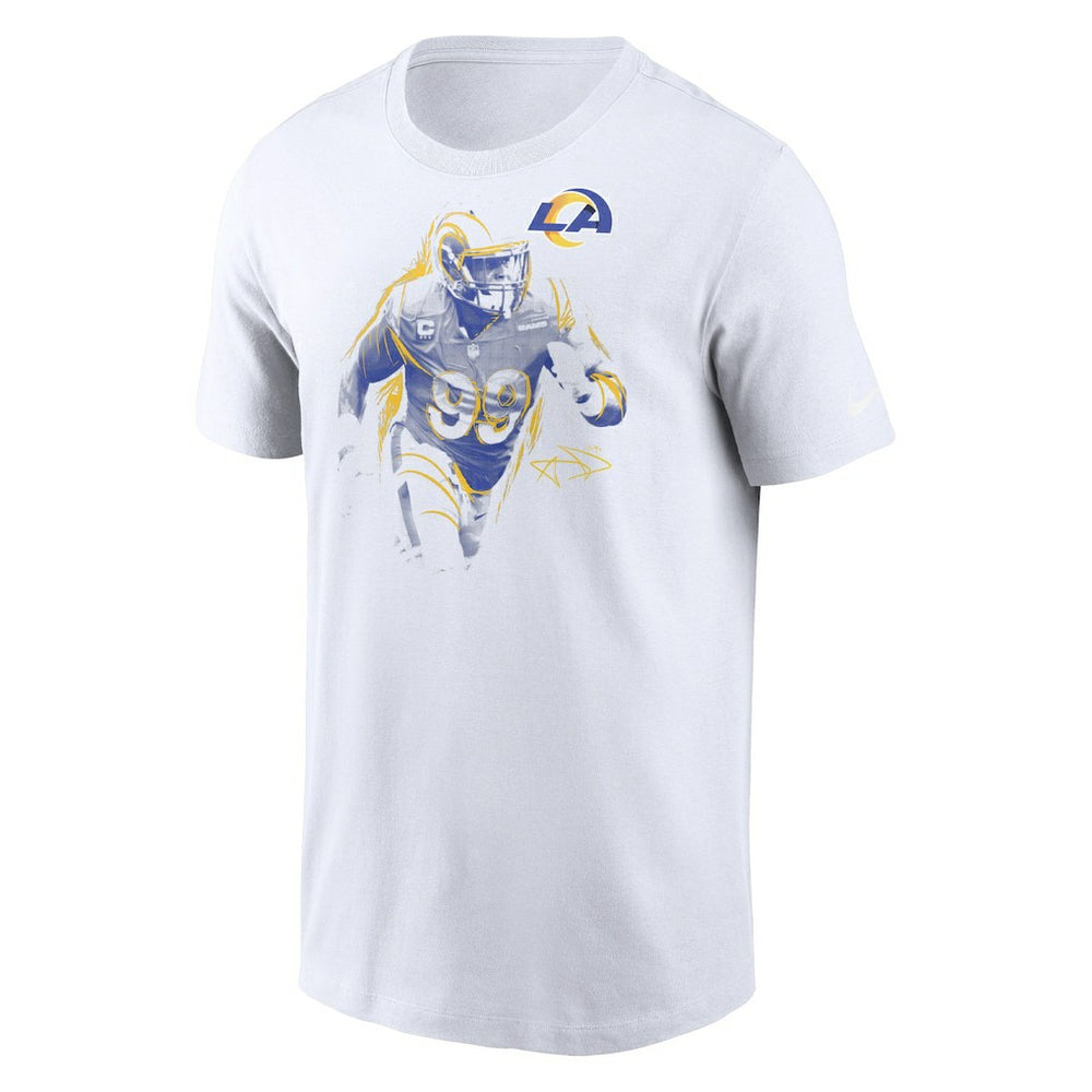 Aaron Donald Los Angeles Rams Player Graphic T-Shirt White | Nike for Sale