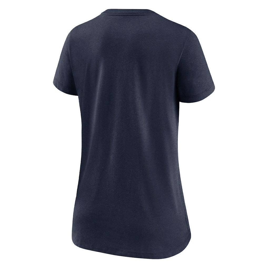 New England Patriots Women's Hometown Collection Tri-Blend V-Neck T-Shirt Navy | Nike for Sale
