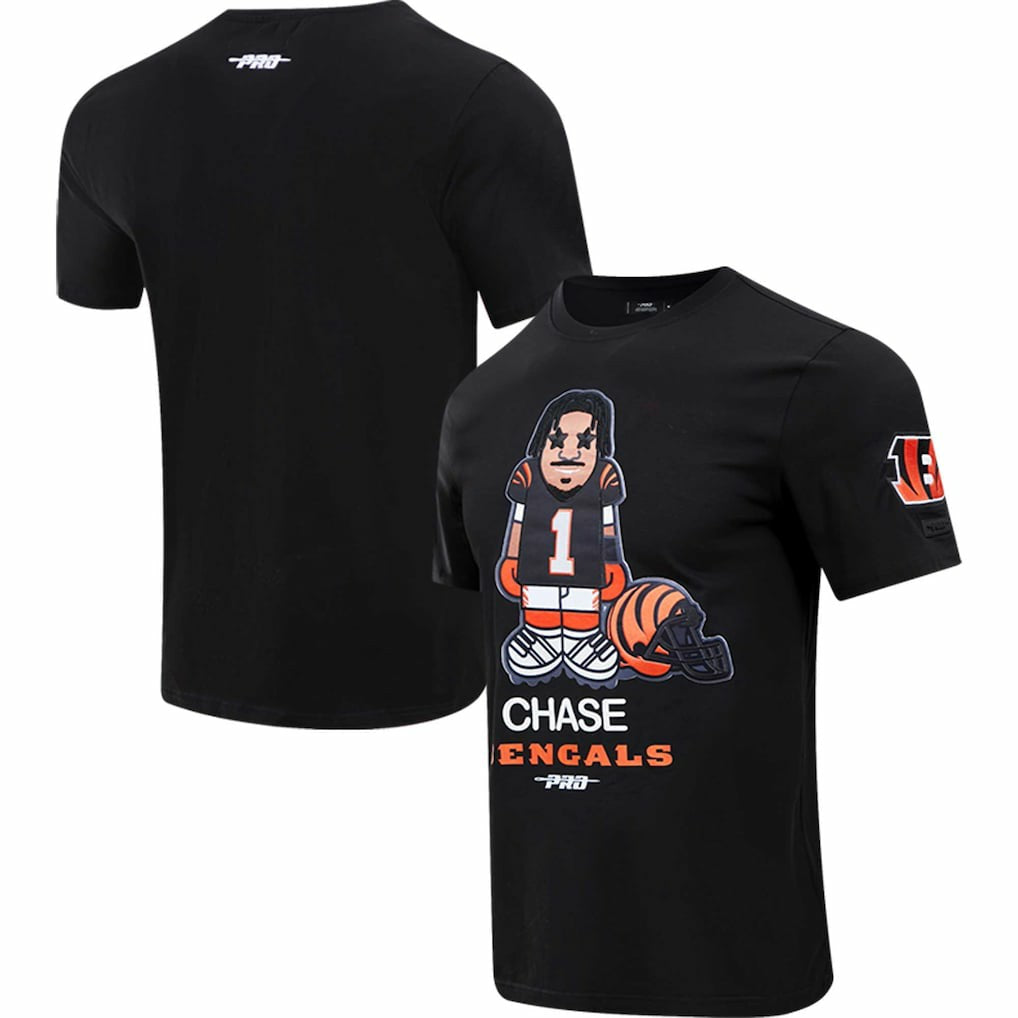 Ja'Marr Chase Cincinnati Bengals Pro Standard Player Avatar Graphic T-Shirt Black | NFL