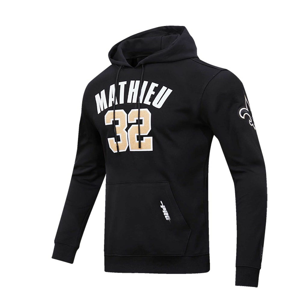 Tyrann Mathieu New Orleans Saints Pro Standard Player Name & Number Pullover Hoodie Black | NFL
