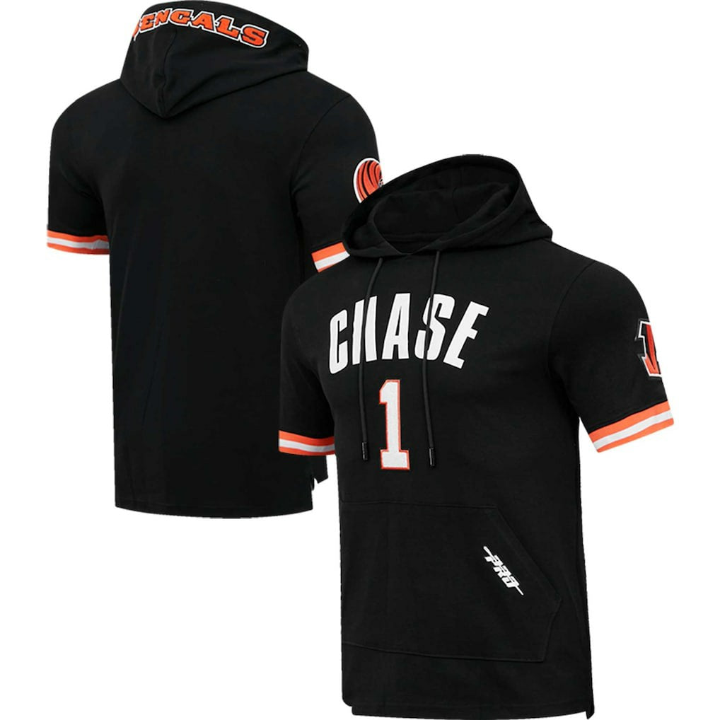 Ja'Marr Chase Cincinnati Bengals Pro Standard Player Name & Number Hoodie T-Shirt Black | NFL