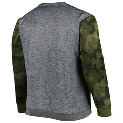 Philadelphia 76ers Big & Tall Camo Stitched Sweatshirt Heather Charcoal - NBA