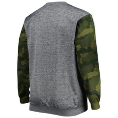 Los Angeles Lakers Big & Tall Camo Stitched Sweatshirt Heather Charcoal - NBA