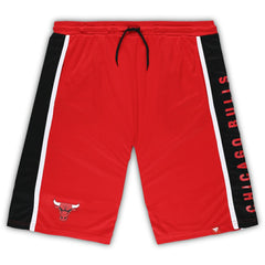 Chicago Bulls Big & Tall Referee Iconic Mesh Shorts Red - NBA