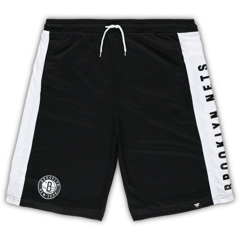 Brooklyn Nets Big & Tall Referee Iconic Mesh Shorts Black - NBA