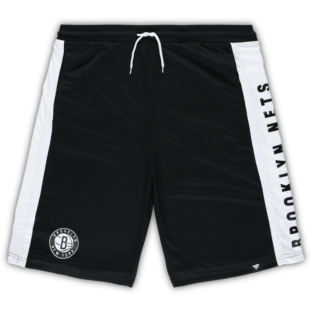 Brooklyn Nets Big & Tall Referee Iconic Mesh Shorts Black - NBA