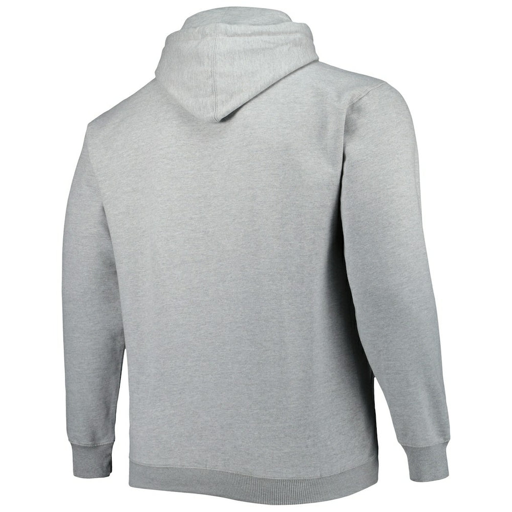 Atlanta Hawks Big & Tall Wordmark Pullover Hoodie Heather Gray - NBA