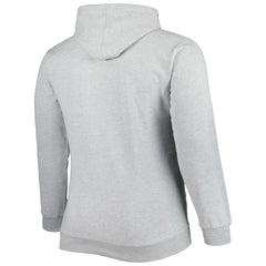 New York Knicks Big & Tall Wordmark Pullover Hoodie Heather Gray - NBA